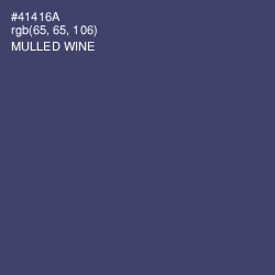 #41416A - Mulled Wine Color Image